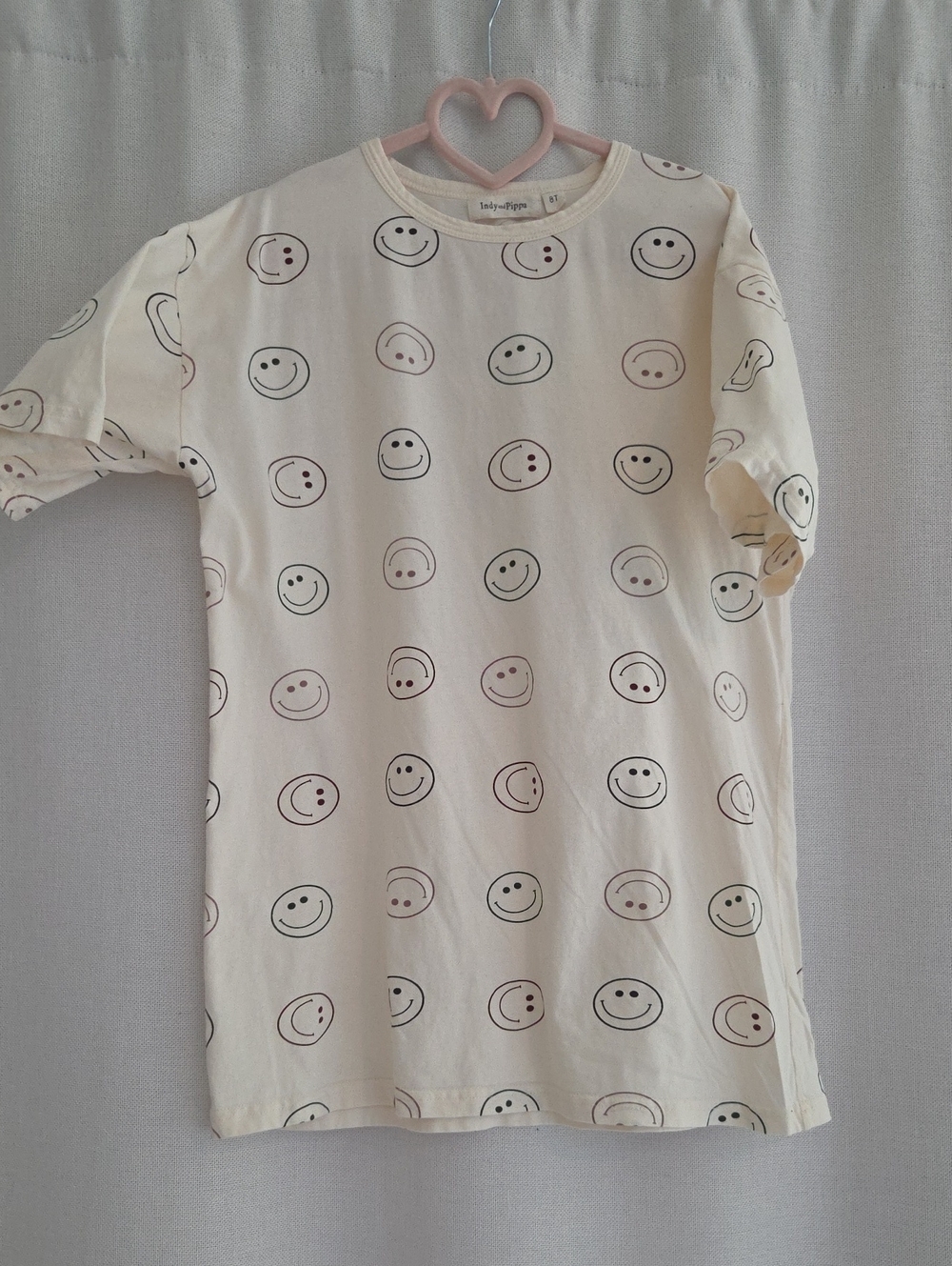 Indy & Pippa Smiles Tee Dress T Shirt 8T